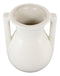 Ebros Teco Art Pottery Frank Lloyd Wright Contemporary Satin White Roman Vase Decor
