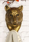 Ebros Rustic Bronzed Grizzly Bear Wall Hook Hanger 7.25" Tall for Light Duty Weight