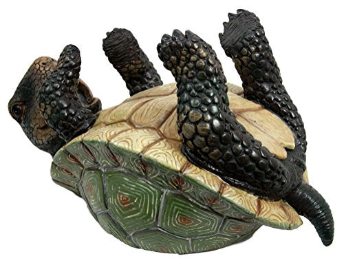 Ebros Drunken Coastal Sea Turtle Tortoise Wine Bottle Holder Caddy Figurine As Home Kitchen Wine Cellar Decorative Storage Organizer Solution of Wild Aquatic Animals Turtles Terrapins Tortoises Decor