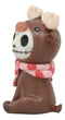 Furry Bones Pink Scarfed Spruce The Moose With White Duck Skeleton Figurine 3"H