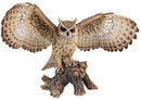 Ebros Gift 18.7" Wide Realist Look Opening Eagle Owl Resin Figurine Statue