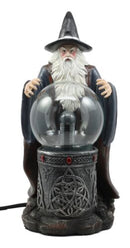 Merlin The Wizard Large Spellcaster Sorcerer Electric Plasma Ball Lamp Statue