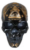 Green LED Eyes Black Sacred Symbols Wicca Pagan Triple Moon Evil Eye Skull