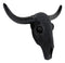 Ebros Large 18.25" W Longhorn Skull Bejeweled In Black Beads Wall Decor