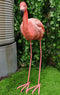 27" Tall Realistic Zen Graceful Tropical Pink Flamingo Standing in Repose Statue