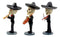 Day Of The Dead Skeleton Wedding Mariachi Band Musicians Bobblehead Figurine Set