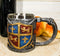 Ebros Lion And Fleur De Lis Coat Of Arms Crusader Knight Drinking Mug Cup Decor