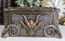 Fantasy Guardian Dragons Baphomet Horned Goat And Skulls Decorative Jewelry Box