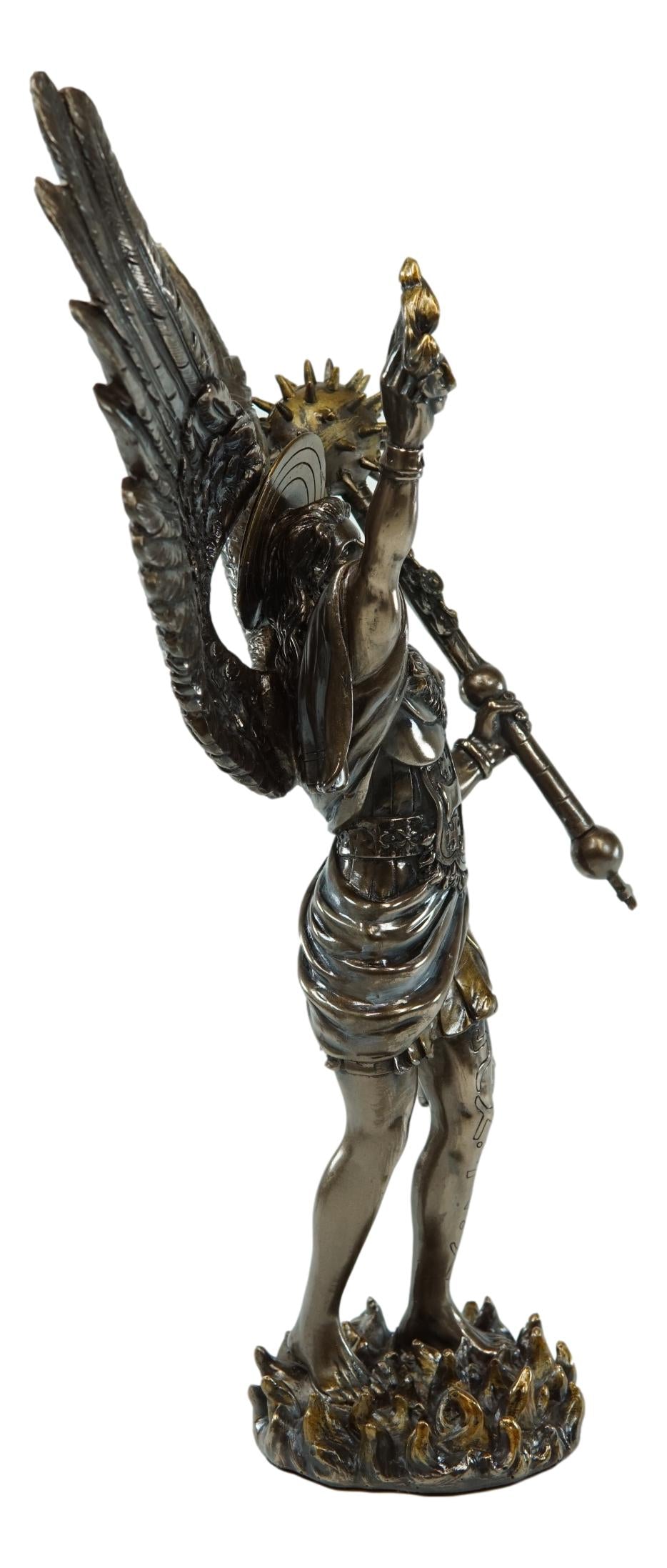 Ebros Saint Uriel Archangel Statue Light of God Cherub Angel of Repentance Figurine - Ebros Gift