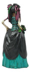 Day of The Dead Gothic Skeleton Bride In Evening Gown Statue Love Never Dies