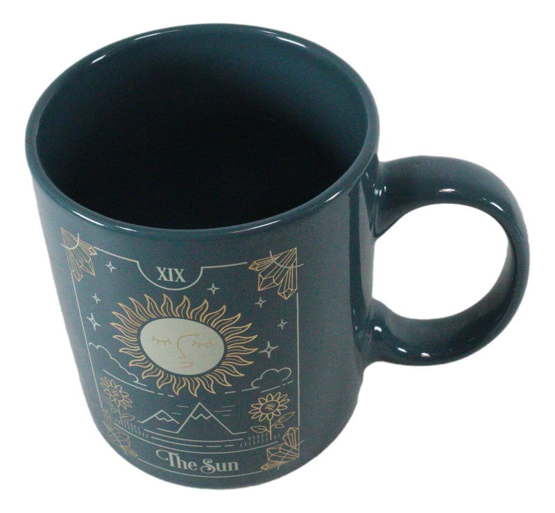 Wicca Fortune Teller Psychic Tarot Cards The Sun Ceramic Tea Coffee Mug Cup