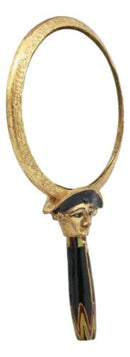 Ebros Ancient Egyptian Protection Symbol Winged Scarab Aegis Hand Mirror 8.75"H