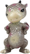 Ebros Small Gray Sulky Wyrmling Baby Hatchling Dragon with Pink Spots Figurine