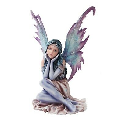 Ebros Fairyland 12.5 Inch Winter Wonderland Posh Winged Fairy Statue Figurine - Ebros Gift