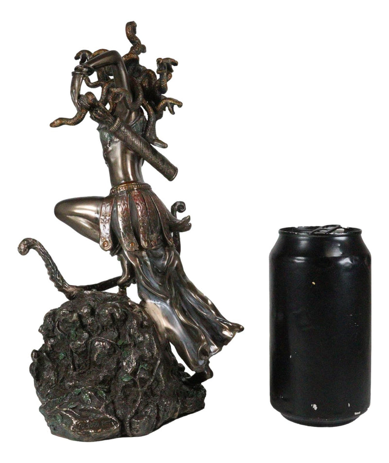 Greek Goddess Medusa Drawing Bow And Arrow Figurine Gorgon Sister Stone Gaze