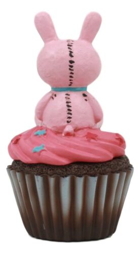 Furry Bones Voodoo Pink Bunny Rabbit Skeleton On Chocolate Cupcake Jewelry Box