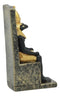 Egyptian War And Sky God Horus Seated On Throne Dollhouse Miniature Figurine