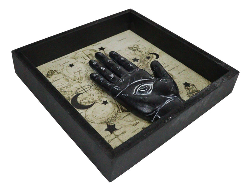 Black Evil Eye Fortune Teller Chirology Palmistry Hand Palm Wall Decor Frame