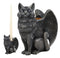 Ebros Gothic Angel Winged Cat Gargoyle Candle Holder Statue