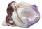 Under The Sea Purple Tailed Mermaid Hugging Giant Sconce Shell Figurine 4.75"L
