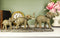 Ebros Safari Savanna Trio Marching Elephants Father and 2 Calves On A Single File Statue 17.5" Long Elephant Family Migration Figurine Sculpture Decor Gifts Feng Shui Vastu Symbol of Luck and Fortune