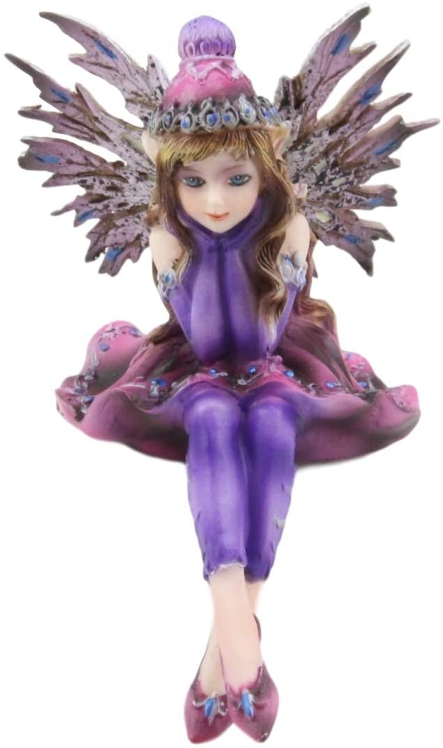 Ebros Pretty Girl Fairy in Winter Evening Gown Clothing Shelf Sitter Figurine