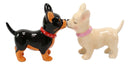 Kissing Chihuahua Couple Puppy Dogs Magnetic Ceramic Salt And Pepper Shakers Set