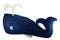 Fiona Walker England Handmade Organic Nautical Blue Whale Wall Decor Large 25"W