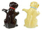Ebros Colorful Ceramic Labradors Dog Couple Hugging Dancing Salt Pepper Shakers Set