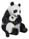 Large Lifelike Adorable China Giant Panda Bear Mother With Cub Baby Statue