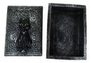 Fortune Telling Triple Moon Black Cat Wicca Tarot Cards Decorative Box Figurine