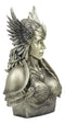 Norse Viking Poetic Edda Goddess Valkyrie Bust Statue 11"H Odin's Iron Maiden