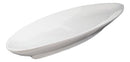 Contemporary Sleek Design Large White Porcelain Oval Plate Serving Platter 20"L