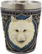 Ebros Full Moon Alpha Wolf 2-Ounce Shot Glass SET OF 2