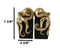 Ebros Contemporary Gold Color Octopus Bookends Statue Set With Black Base