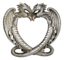 Ebros Double Guardian Lover Dragons Heart Small Vanity Dresser Table Wall Mirror