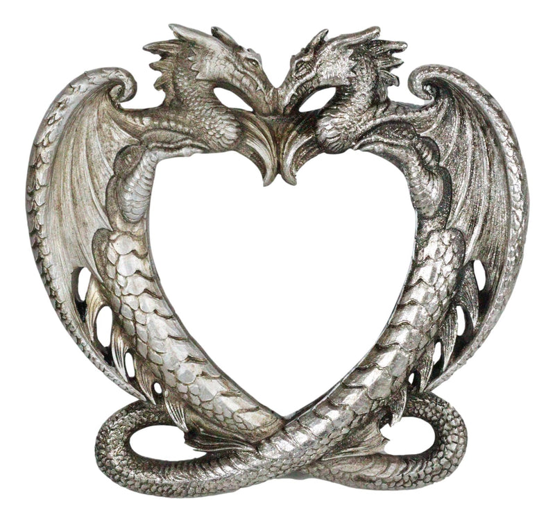 Ebros Double Guardian Lover Dragons Heart Small Vanity Dresser Table Wall Mirror