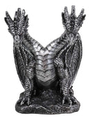 Ebros Hydra Dragon Wine Bottle Holder Statue 9" Tall Fantasy Caddy Kitchen Decor