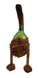 Balinese Wood Handicrafts "Bebek Akar" Duck Albesia Root Art Figurine 10"H