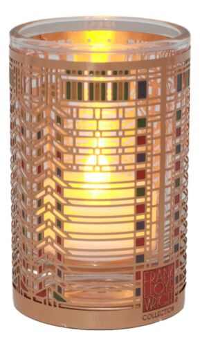 Frank Lloyd Wright Martin House Casement Window Brass Votive Candle Holder 3.25"