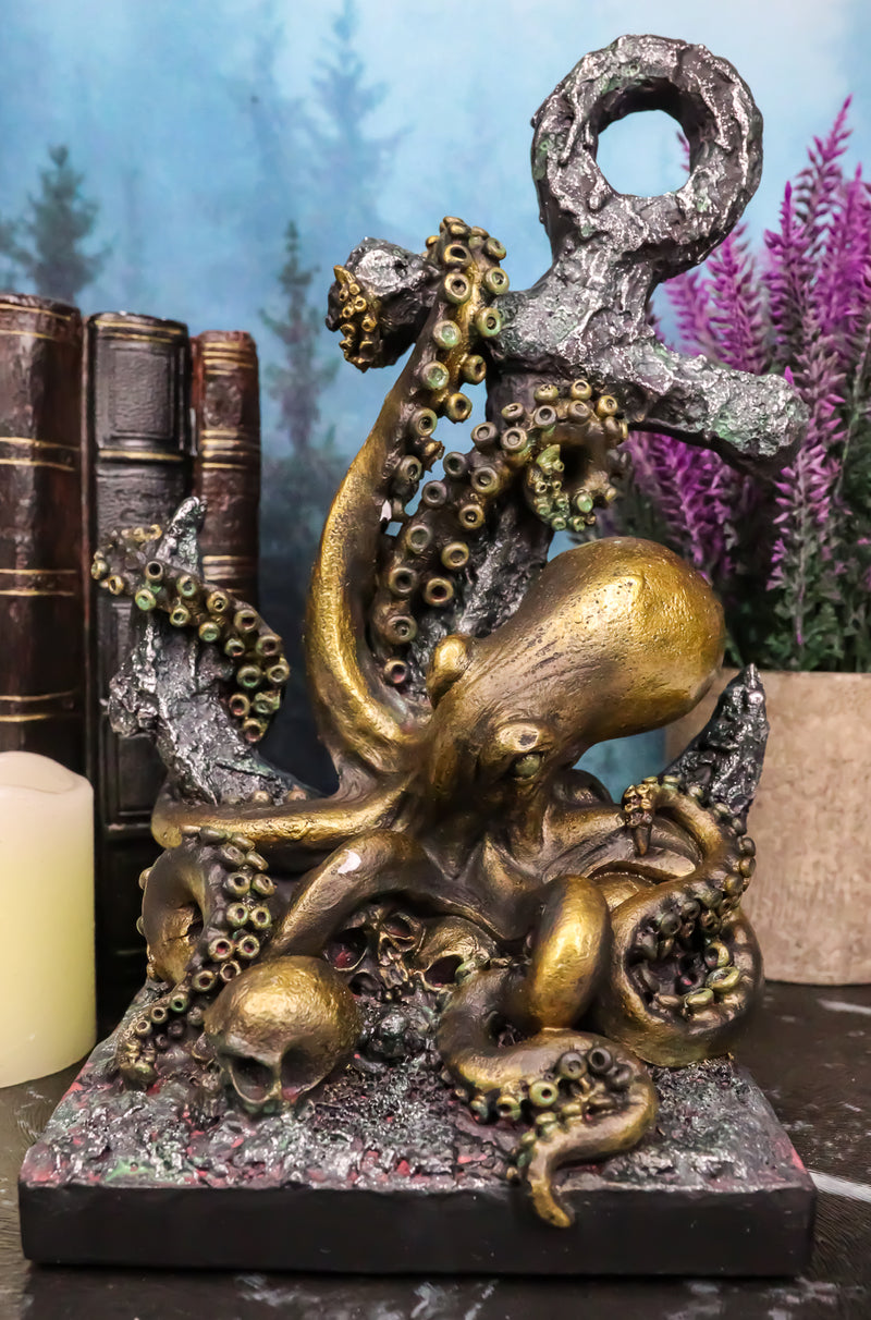 Ebros Giant Deep Sea Octopus Kraken Hauling Anchor Decorative Paperweight Figurine