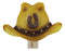 Rustic Western Cowboy Hat With Lucky Horseshoe Wall Plug In LED Night Light