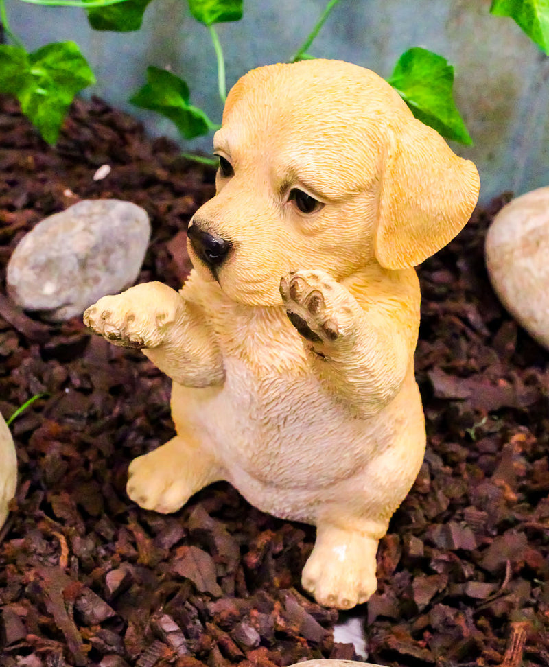 Ebros Begging Adorable Labrador Retriever Puppy Dog On Hind Legs Pet Pal Statue