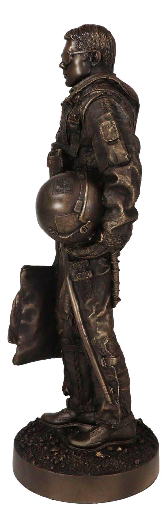 F-22 Raptor Jet Pilot Military Speed Aircraft Fighter Plane Figurine 12.25"H - Ebros Gift