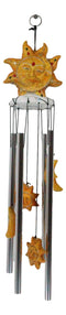 Mosaic Helios God Sun And Moon Face Harmony Wind Chime Mobil Patio Garden Decor