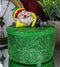 Gypsy Life Rasta Gnome Smoking On Bed Of Green Leaves Trinket Jewelry Stash Box