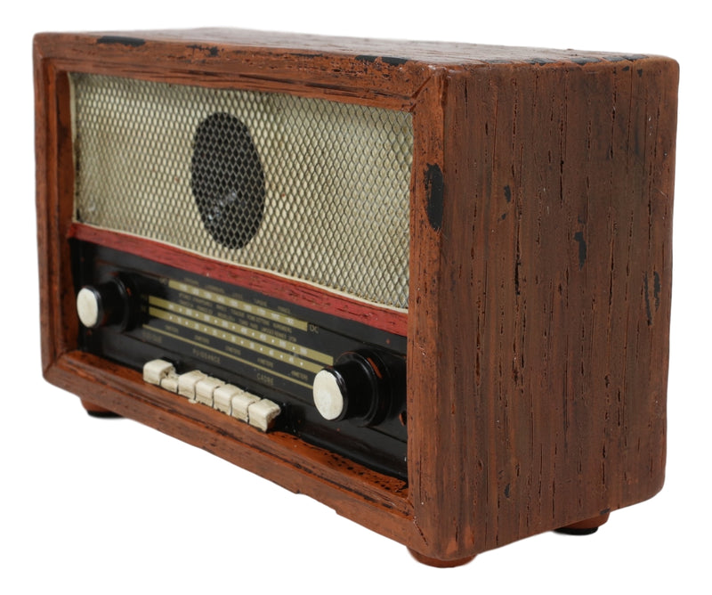Vintage Retro Rectangle TV Television Box Set Money Coin Piggy Bank Accent Decor