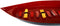 Ebros Gift Japanese Traditional Large 27.5" Long Red Plastic Lacquer Sushi Fishing Boat