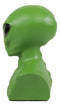 Ebros UFO Green Extraterrestrial ET Roswell Alien Head Bust Skull Figurine Collectible