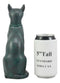 Ebros Ancient Egyptian Sitting Cat Bastet Statue in Aged Bronze Patina Resin Finish 8.5" Tall